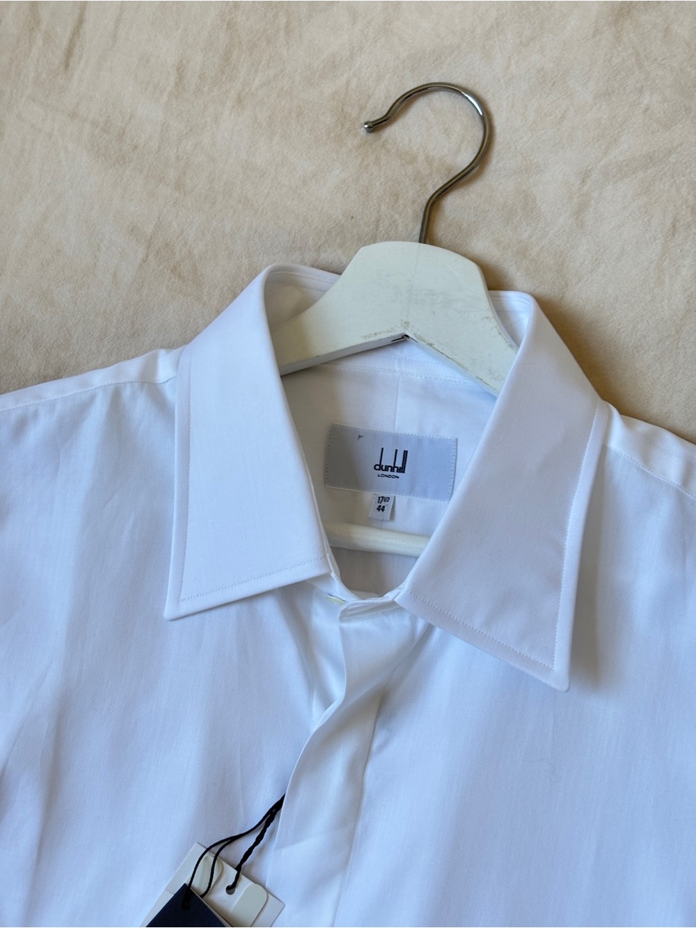 Dunhill London White Dress Shirt Men’s Size 17.5 / 44 NWT - Picture 3 of 6